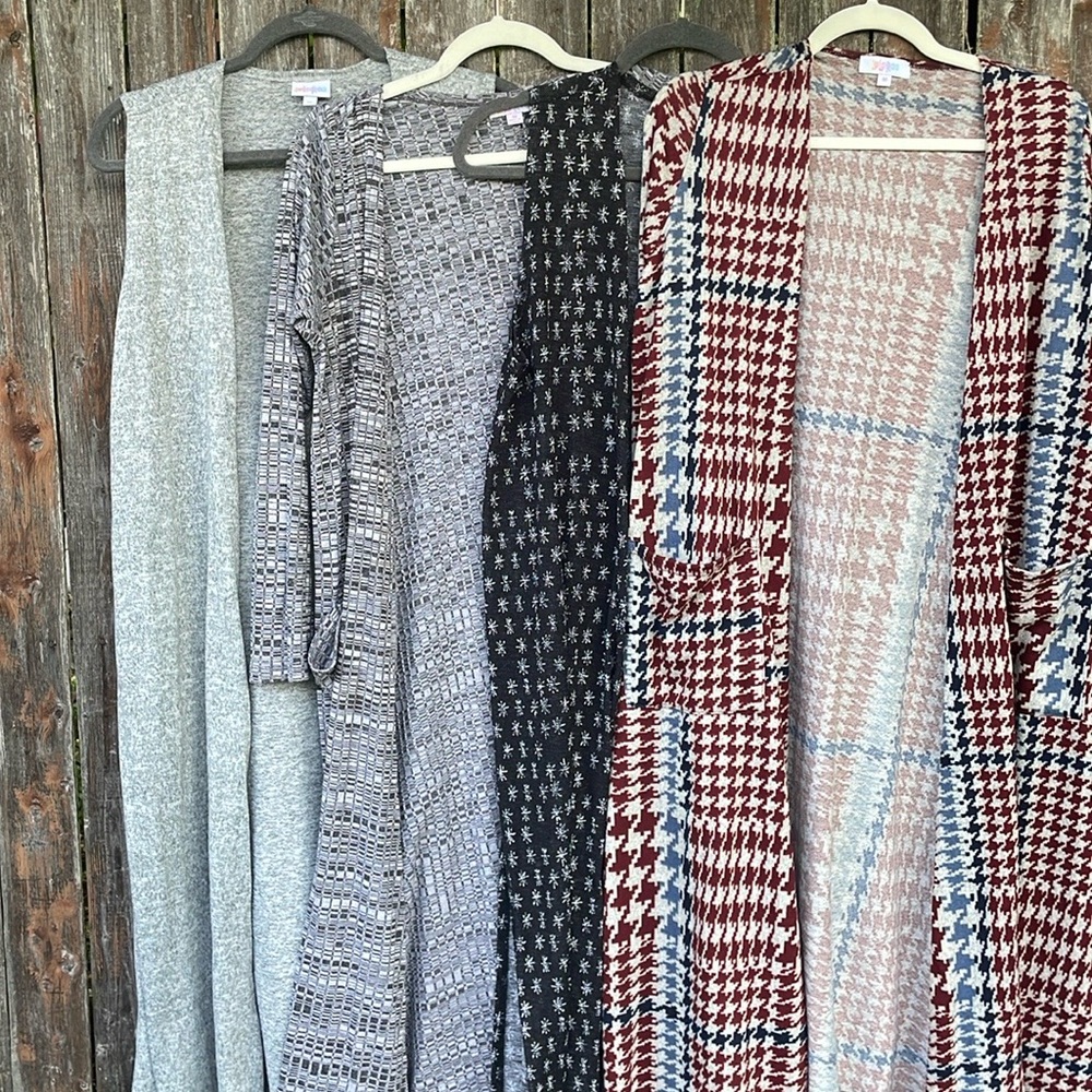 LuLaRoe LOT cardigans/vests | 4 item BUNDLE | size M